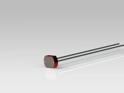 LDR metal rod with tip Free 3D model