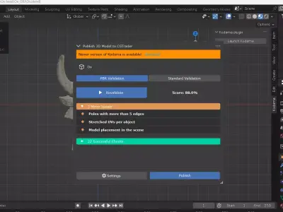 Ox head in rock material Free low-poly 3D model