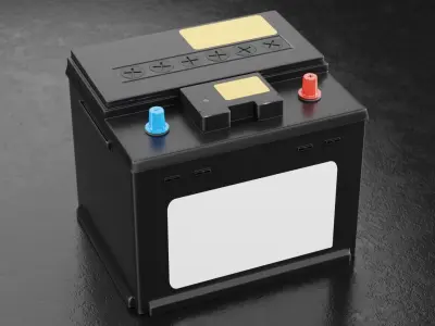 Car Battery Type A 3D model