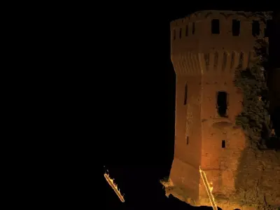 Realistic castle model with texture and material mapped high pol 3D model