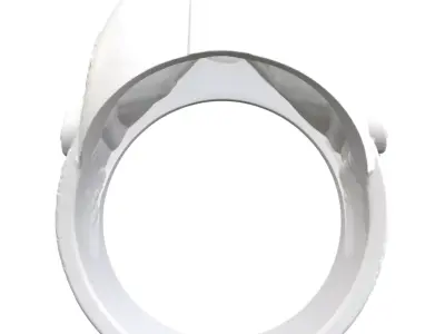Mandalorian Helmet Ring 3D print model