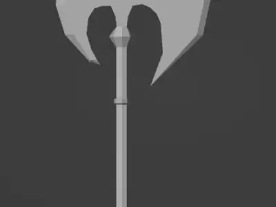 Low Poly Axe Low-poly 3D model 2