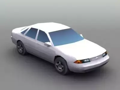 Generic Secan Car Low-poly 3D model