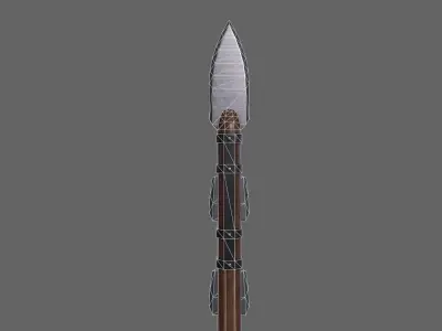 PBR Spear V2c Low-poly 3D model