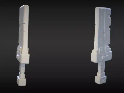 Stylized Sword 13 3D model