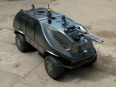 Military Personnel Transport Vehicle 3D model