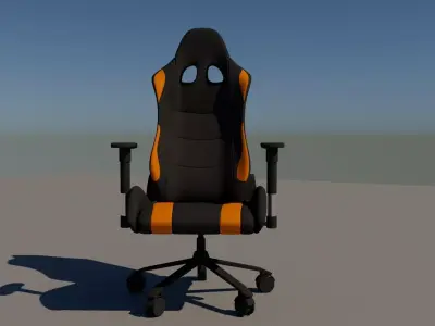 Low Poly Gaming Chair 3D Model  Free low-poly 3D model