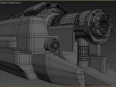 Spaceship part Free 3D model