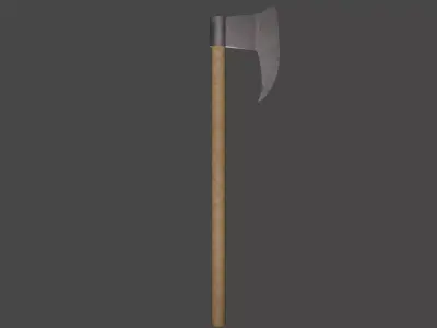 Realistic Axe Low-poly 3D model