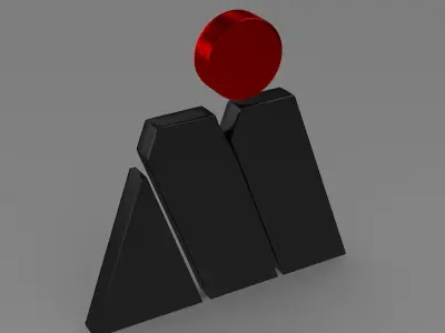 Magna Steyr Logo 3D model