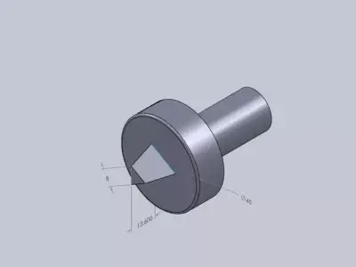 frustum triangular tool Free 3D model
