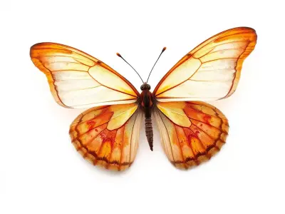 Elegant Monarch Butterfly model pack Low-poly 3D model