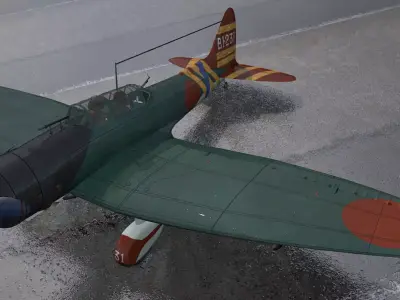 Aichi D3A1 Val 3D model