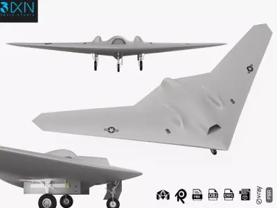 Lockheed Martin RQ-170 Sentinel UAV Drone US Version 3D model