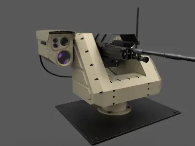 Pitbull RWS Low-poly 3D model