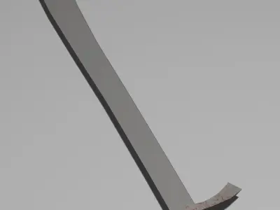Medieval Sword Falchion 3D model