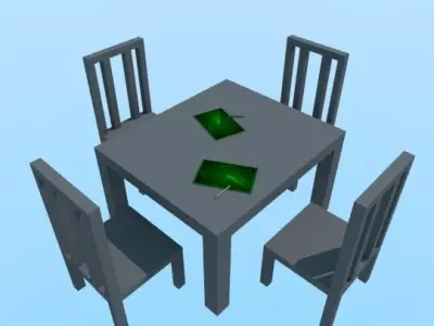 Furniture pack Free low-poly 3D model buy