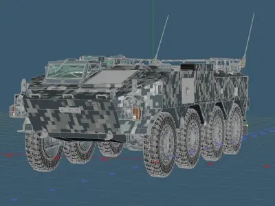 Japan Ground Self Defense Force Type96 Armored Personnel Carrier 3D model