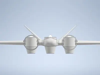 Vtol Drone 3D print model