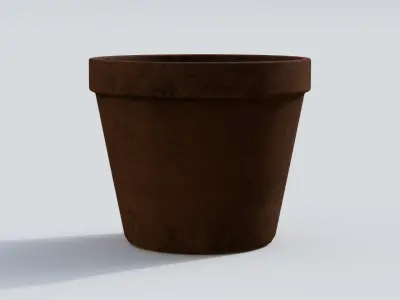 pot 01 Low-poly 3D model