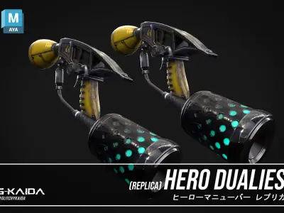 Prop - Weapon - Hero Duelies 3D model