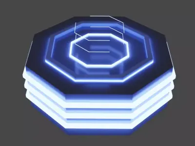 Sci-Fi Portal Free low-poly 3D model