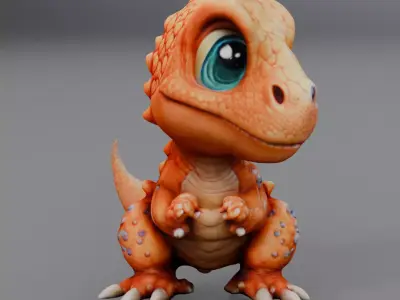 baby dinosaur 3D model