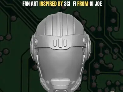 Sci Fi head for action figures 3D print model