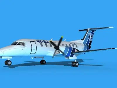 Embraer EMB120 Rio Sul 3D model