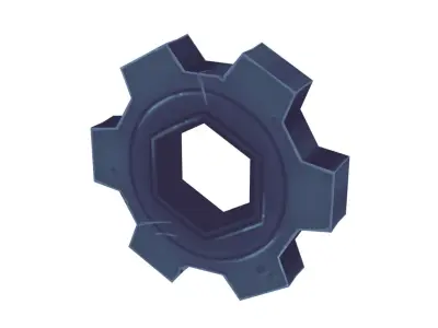 Gear - Hand Painted 3D model