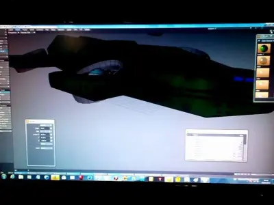 quadricopter commercial military Low-poly 3D model