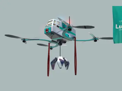 Lunar Drone Brutus 3D model