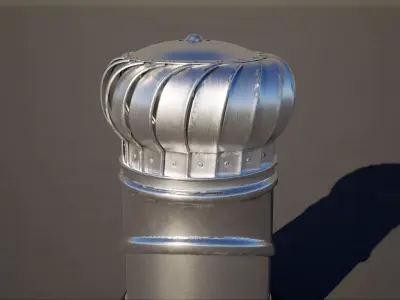 Whrilybird Rooftop Ventilation System  3D model