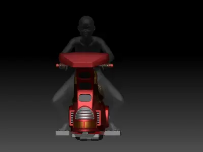 sh effect Figuarts bike for Bulma 67 3D print model