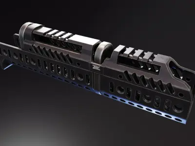 Zenitco Sport 1 Handguard Low-poly 3D model