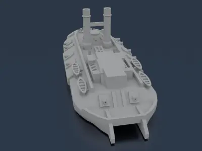 USS CAIRO 1861 3D print model