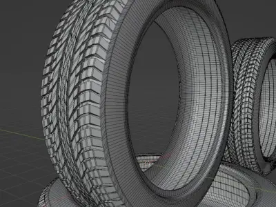 Goodyear street tyre 3D model