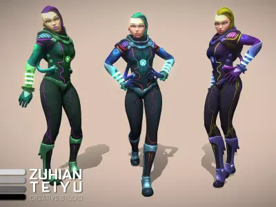 Space Punk 3D model