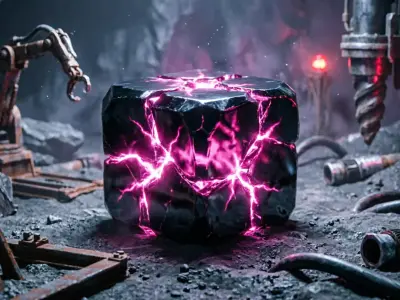 Energized Energy Rock Low-poly 3D model