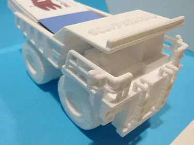 Dump truck business card holder 3D print model