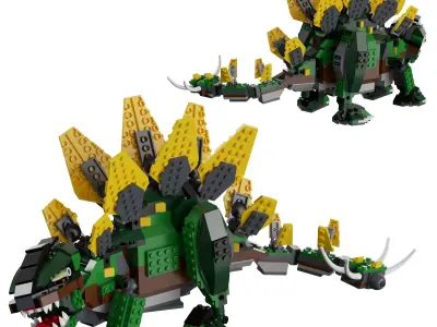 Lego - 4998 Stegosaurus 3D model