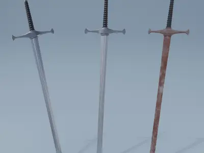 8 Swords two 3D Model Collection