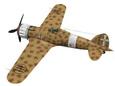 macchi mc200 saetta 3D model