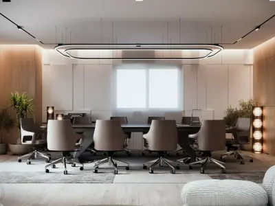 Premium Office and Meeting Space 3D model