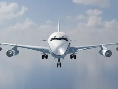 Boeing OC-135B Open Skies - THE SKY SPY - Low-poly 3D model