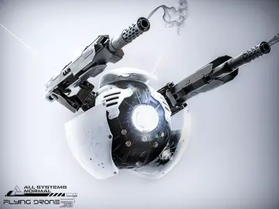 Flying Drone 3D model