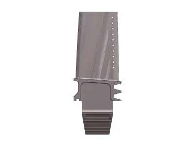 Turbine blade 3D print model