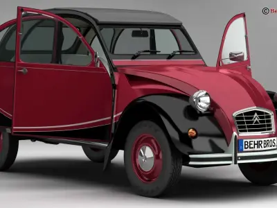 Citroen 2CV6 Charleston 3D model