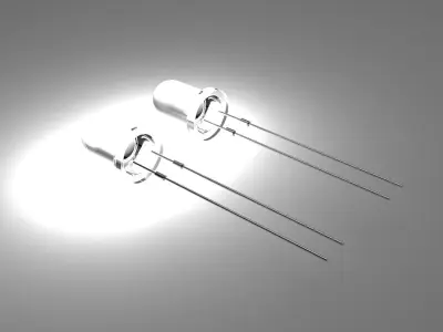 Light Emitting Diode With Illuminating Animation 3D model