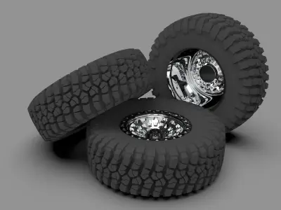 Fuel Zephyr Alloy Wheel 3D model